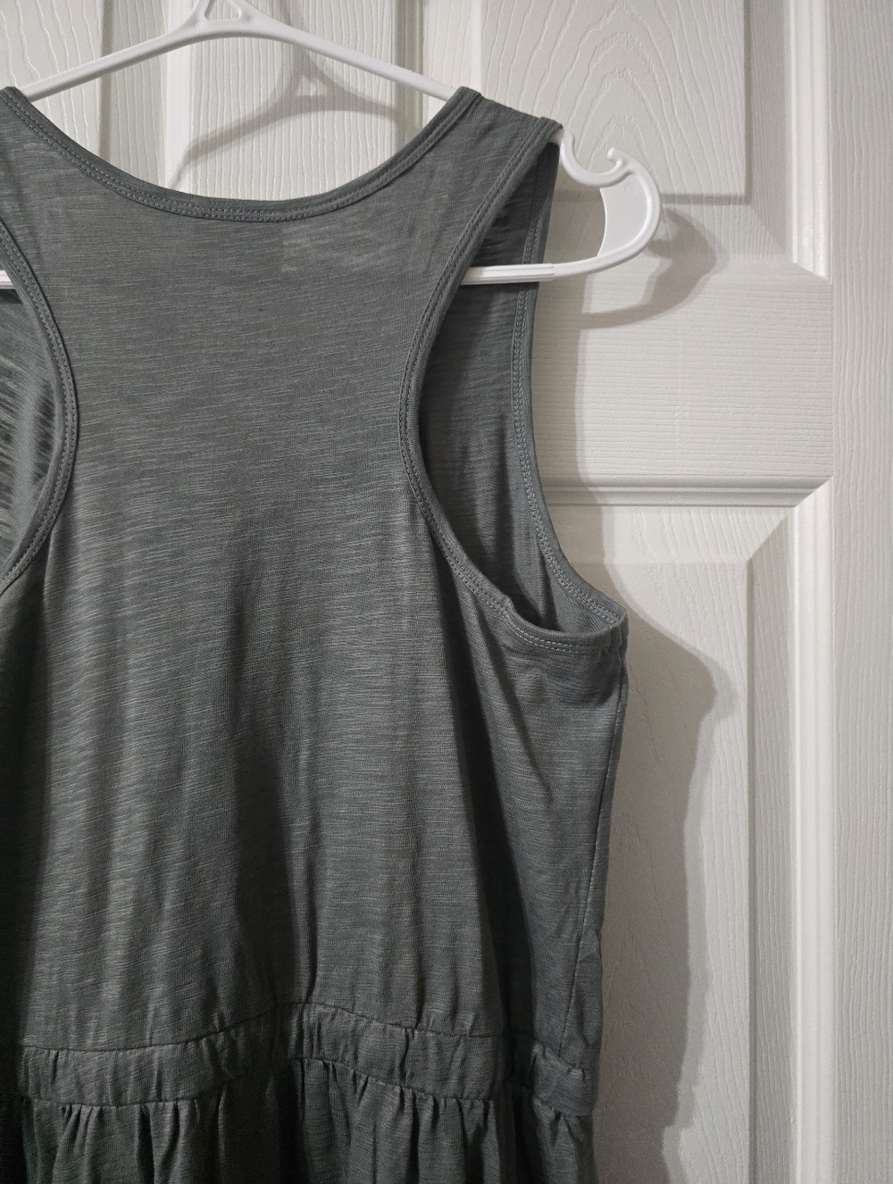 Pact Organic Cotton Relaxed Lightweight Slub Knit Tank Top Maxi Dress, EUC! - Picture 12 of 14